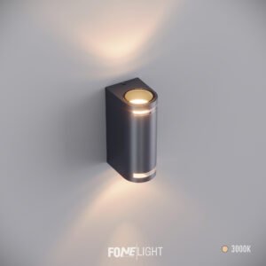 Lunara Glass Aluminium Outdoor Wall Sconce